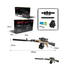 Όπλο Με Σφαίρες Νερού AK-47 Graffiti 105cm, Ήχο & Αξεσουάρ  0151438