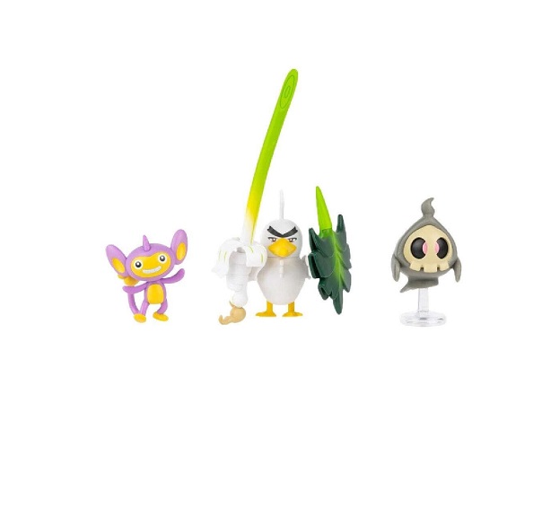 Pokemon Σετ με 3 Φιγούρες Μάχης Duskull, Aipom & Sirfetch'd PKW4093 - Image 2