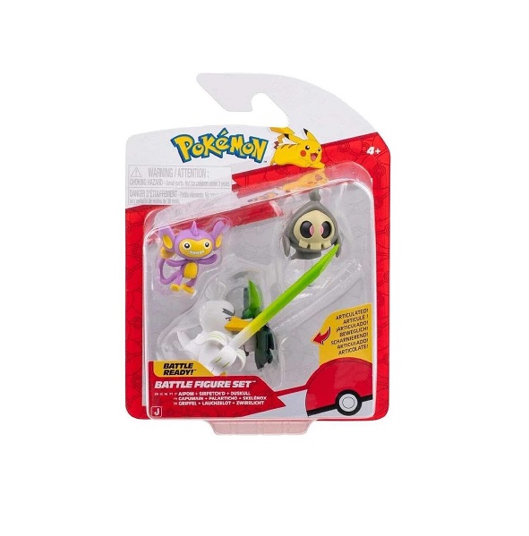 Pokemon Σετ με 3 Φιγούρες Μάχης Duskull, Aipom & Sirfetch'd PKW4093