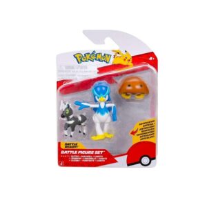 Pokemon Σετ με 3 Φιγούρες Μάχης Blitzle, Kabuto & Quaxwell PKW4094