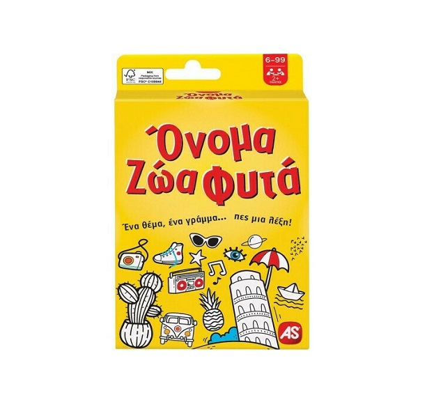 Card Game Όνομα Ζώα Φυτά (1040-21405)