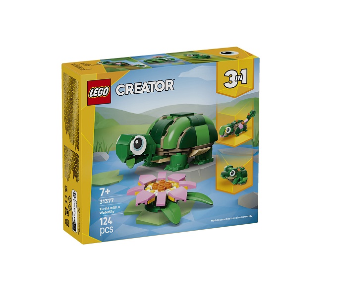 LEGO Creator 3in1 Turtle With A Water Lily Flower (31377)