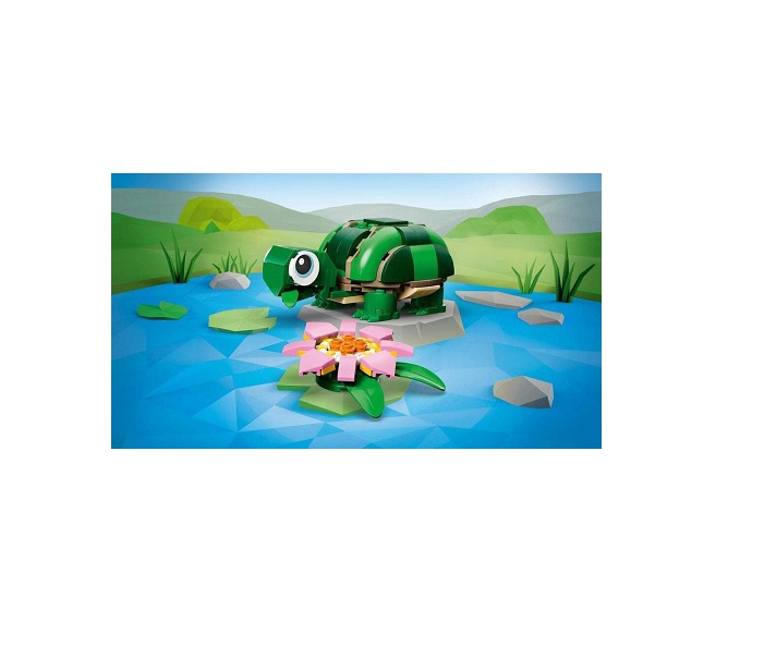 LEGO Creator 3in1 Turtle With A Water Lily Flower (31377) - Image 5