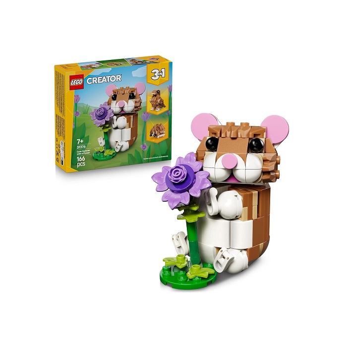 LEGO Creator 3in1 Cute Hamster With A Flower 31376 - Image 3