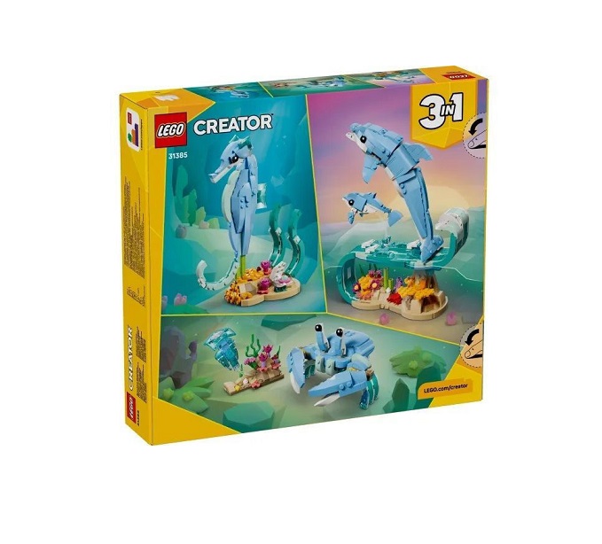 LEGO Creator 3in1 Sea Animals: Beautiful Dolphins (31385) - Image 7