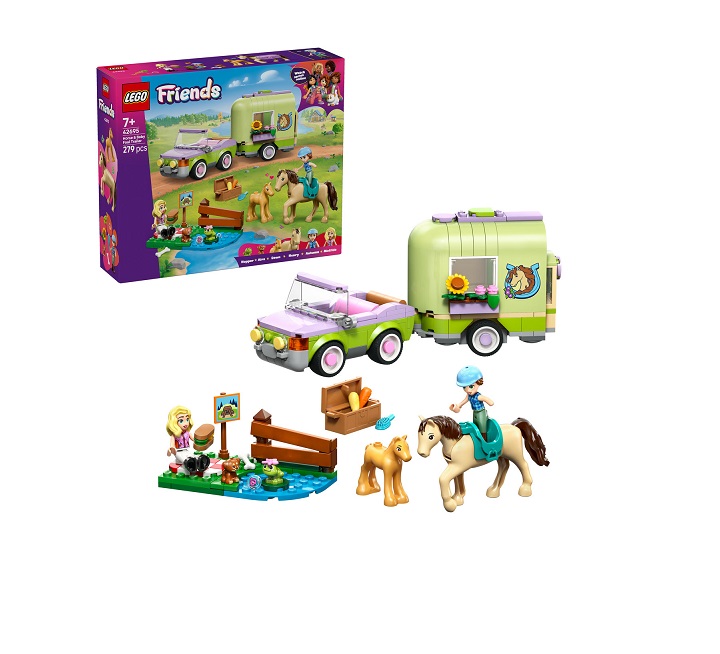 LEGO Friends Horse & Baby Foal Trailer (42695) - Image 2