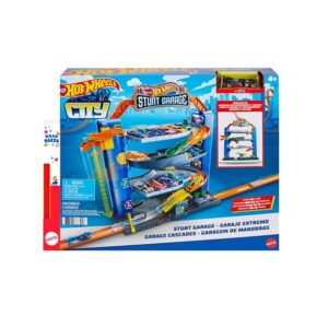 Παιχνιδολαμπάδα Mattel Hot Wheels City Stunt Γκαράζ Play Set GNL70