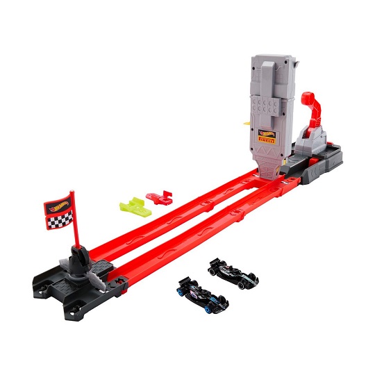 ΠΑΙΧΝΙΔΟΛΑΜΠΑΔΑ Racing Formula 1 Grid Start Track Set & 2 Die-Cast F1 Cars  JKM88 - Image 3