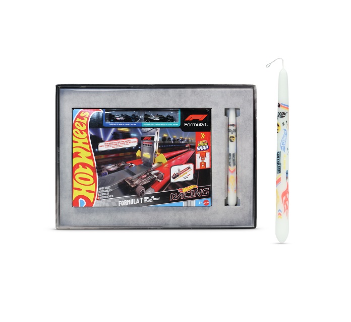 ΠΑΙΧΝΙΔΟΛΑΜΠΑΔΑ Racing Formula 1 Grid Start Track Set & 2 Die-Cast F1 Cars  JKM88