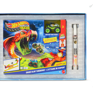 Hot Wheels Πίστα Monster Trucks Πίστα Επίθεση Φιδιού Monster Truck  JJN44