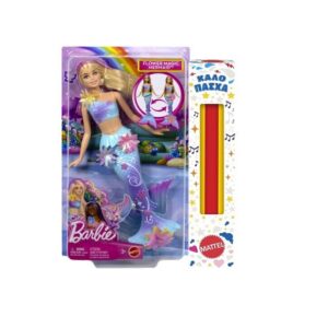 Παιχνιδολαμπάδα  Barbie Κούκλα Μαγική Γοργόνα που Ανθίζει Ξανθιά (JDM72)