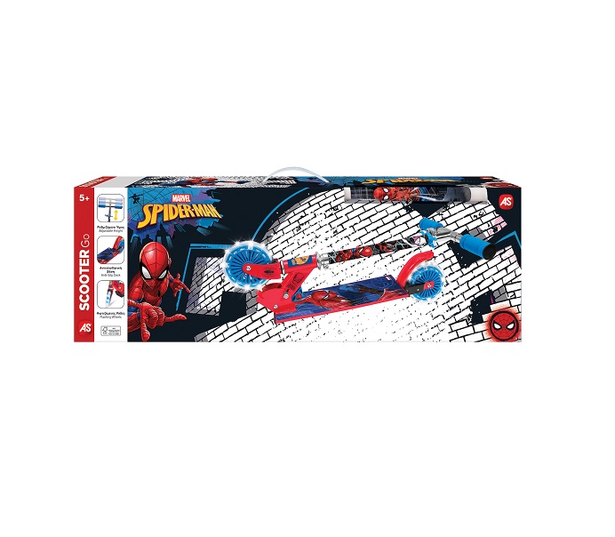 Λαμπάδα As Παιδικό Πατίνι 2 Φωτιζόμενες Ρόδες Marvel Spiderman 50288