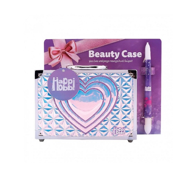 Παιχνιδολαμπάδα Happi Hobbi Θήκη Ομορφιάς Sparkle Love με 30 αξεσουάρ (1500-15771)