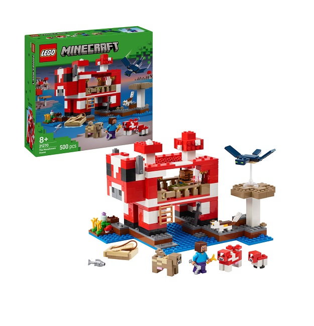 LEGO Minecraft The Mooshroom House 21270 - Image 2