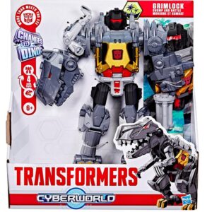 Φιγούρα Δράσης Changes to Dino: Cyberworld Transformers Chomp & Battle Grimlock G0748