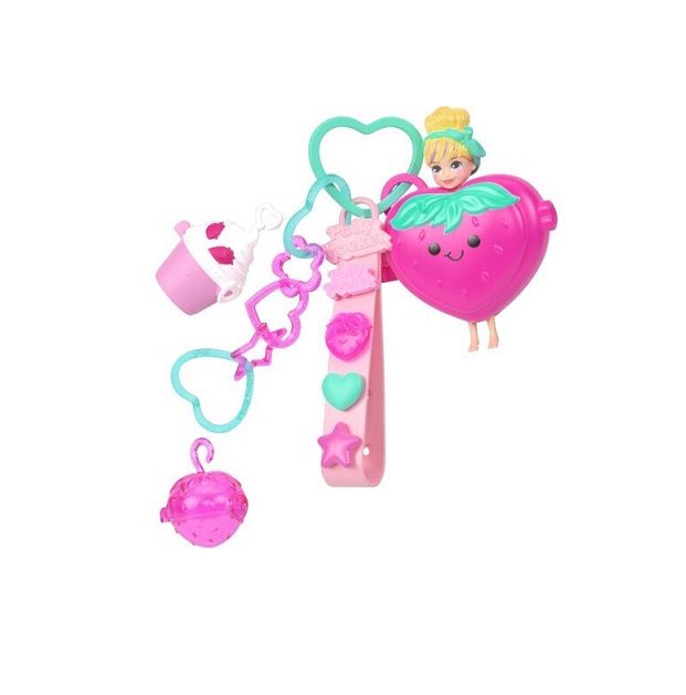 Mattel Polly Pocket Κουκλα Αξεσουάρ Μπρελόκ Μεγαλο Pack Bracelet Style Kit St JKR53 - Image 2