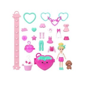Mattel Polly Pocket Κουκλα Αξεσουάρ Μπρελόκ Μεγαλο Pack Bracelet Style Kit St JKR53