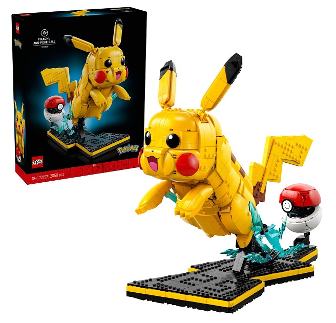 LEGO Pokemon Pikachu and Poke Ball για 18+ Ετών 2050τμχ   72152