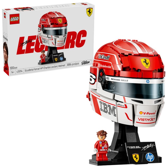 LEGO Editions Scuderia Ferrari HP Charles Leclerc Helmet για 14+ Ετών 886τμχ   43014