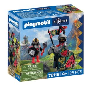 Playmobil Knights Αρχηγός Ιπποτών Δράκων και Πολεμιστής 72118