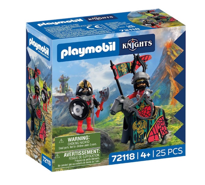 Playmobil Knights Αρχηγός Ιπποτών Δράκων και Πολεμιστής 72118