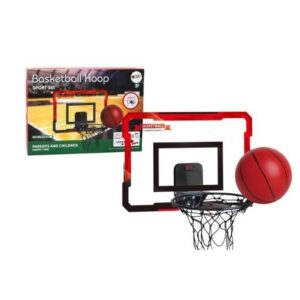 Ταμπλό Μπασκέτας 39x28cm Με Οθόνη Καταγραφής Σκορ, Μπάλα & Τρόμπα MKV092434