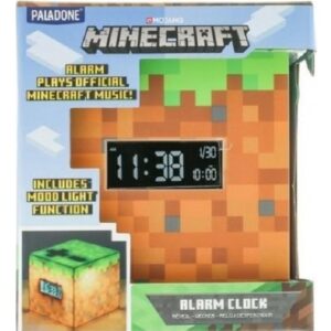 Paladone Επιτραπέζιο Ρολόι Minecraft Καφέ PP6733MCF