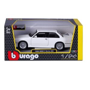 Bburago BMW M3 E30 1988 Αυτοκινητάκι Λευκό 1:24 18/21100
