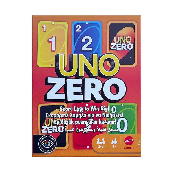 Επιτραπέζιο Παιχνίδι Uno Zero για 2-8 Παίκτες  JHH48