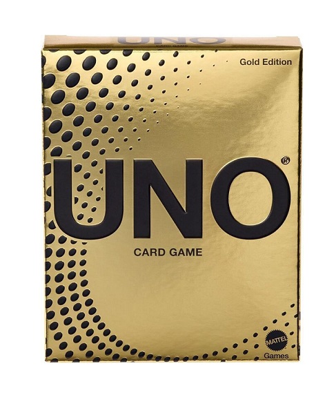 Επιτραπέζιο Παιχνίδι Uno Gold Edition για 2-10 Παίκτες  JHB35