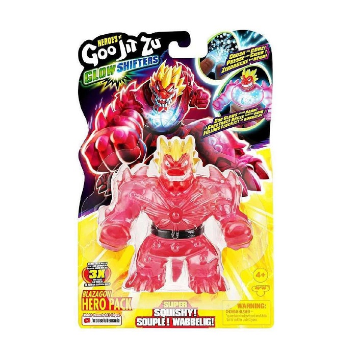 Giochi Preziosi Glow Shifters Hero Goo Jit Zu Blazagon GJT41000-2