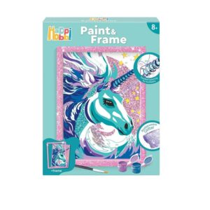 HappiHobbi Ζωγραφική Paint & Frame Paint by Numbers Fairytale Unicorn    41042