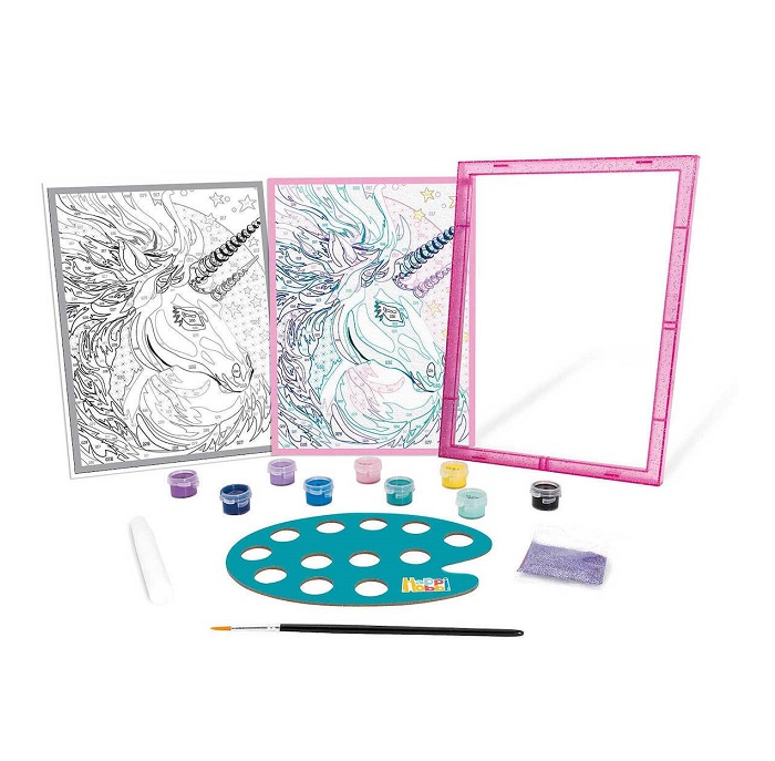 HappiHobbi Ζωγραφική Paint & Frame Paint by Numbers Fairytale Unicorn 41042 - Image 2