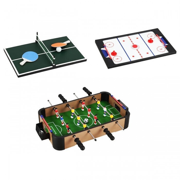 Zita Toys Επιτραπέζιο Ποδοσφαιράκι Πολλαπλών Παιχνιδιών Ξύλινο  025.8148 - Image 2