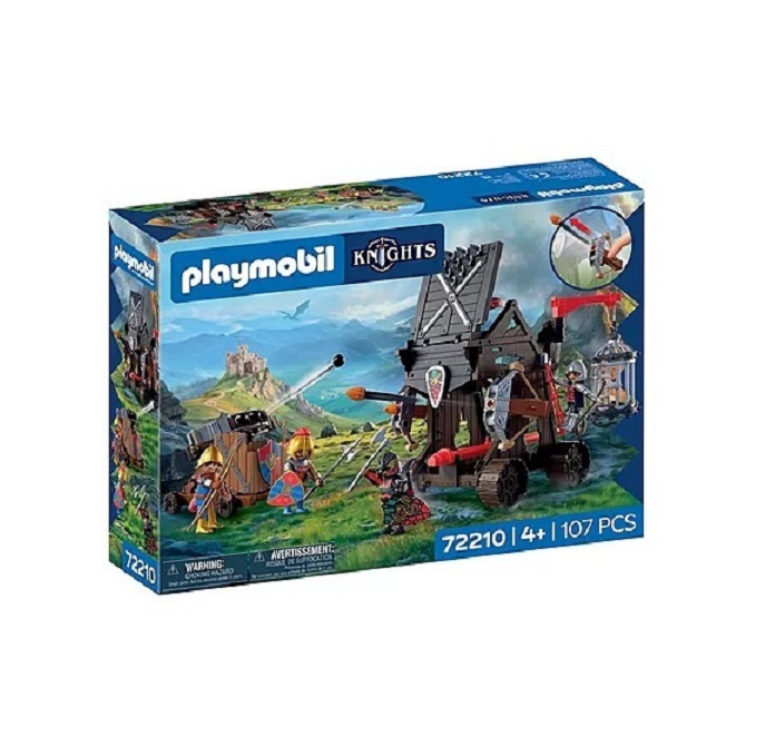 Playmobil Knights Πολιορκητικός Πύργος Ιπποτών Δράκου 72210