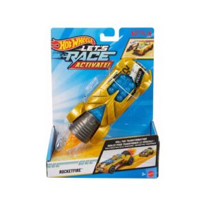 HOT WHEELS ΑΥΤΟΚΙΝΗΤΑΚΙΑ 1:32 LETS RACE ACTIVATE - ROCKETFIRE (#JJX19)