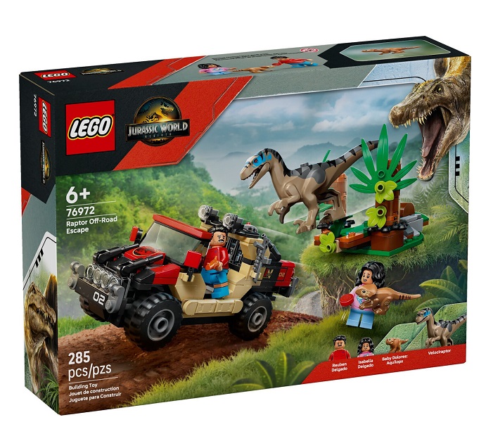 LEGO Jurassic World Raptor Off-Road Escape  285τμχ  76972