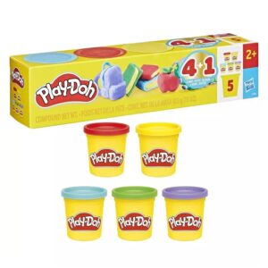 Hasbro Play-Doh Βαζάκια Πλαστοζυμαράκι με 5 Χρώματα G1860