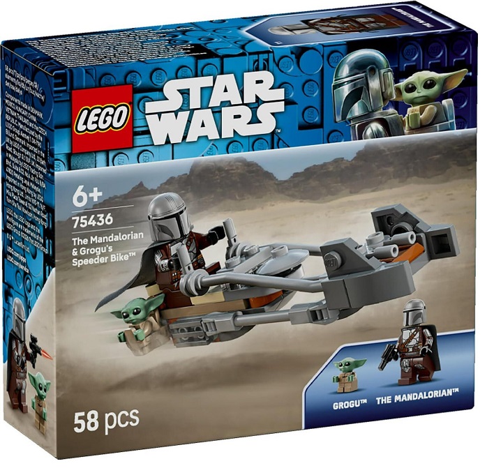 LEGO Star Wars The Mandalorian & Grogu's Speeder Bike™  58τμχ  75436