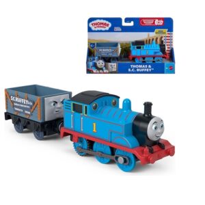 Fisher Price Thomas & Friends: Μηχανοκίνητα Τρένα με Βαγόνι – Thomas & S.C. Ruffey Engines JLW27