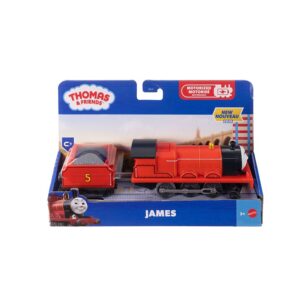 THOMAS THE TRAIN NEW MOTORIZED TRAIN WITH WAGON - JAMES JLL51