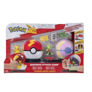 Jazwares Παιχνίδι Μάχης 2τεμ. Pokemon Pikachu With Fast Ball vs Treecko PKW3165
