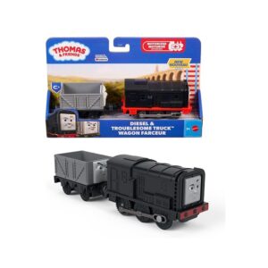 Fisher Price Thomas & Friends: Μηχανοκίνητα Τρένα με Βαγόνι – Diesel & Troublesome Truck™ Engines JLL47